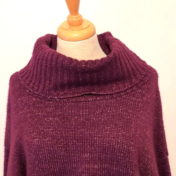 UGG Purple Cowl Neck Sweater Soft Knit - Picture 6 of 8